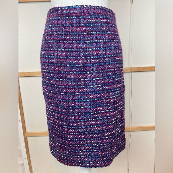 J.Crew No.2 Pencil high waisted lined wool Boucle tweed skirt - Picture 1 of 8